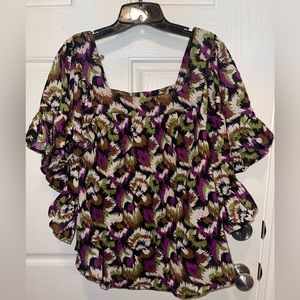 Women’s Terra & Sky Top; Size 1X